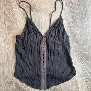 BLACK CORSET TOP